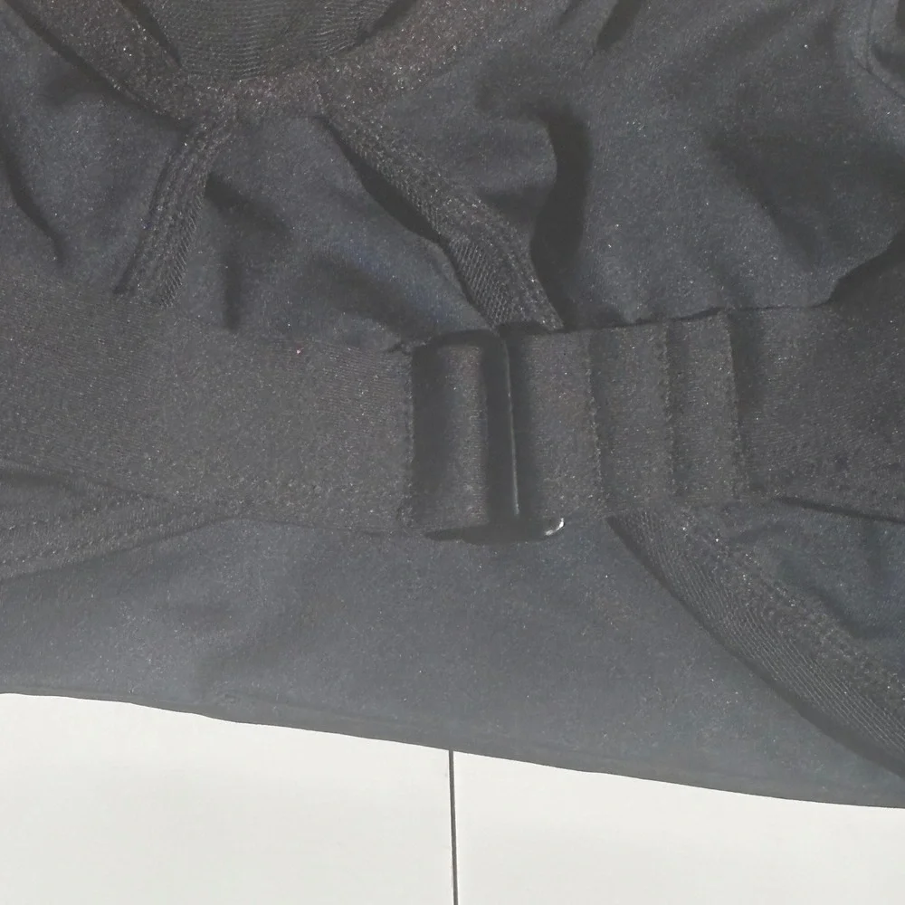 Sea Level Swim Essentials Square Neck Bikini Top Black US 12 NEW